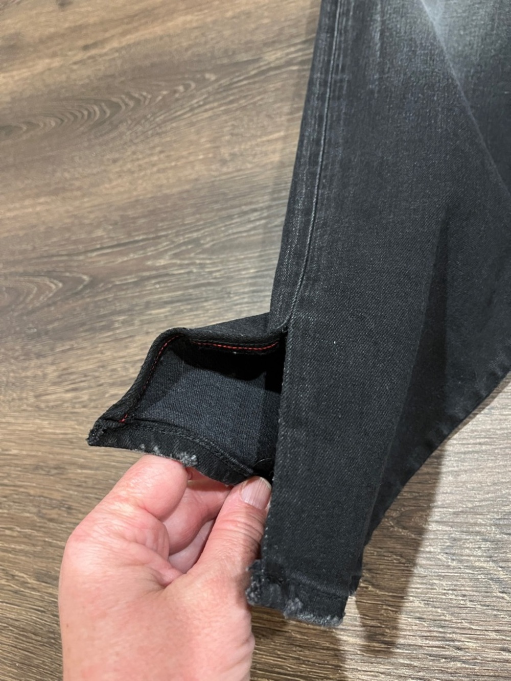 Moussy Black Raw-Hem Straight Jeans - Picture 2 of 10